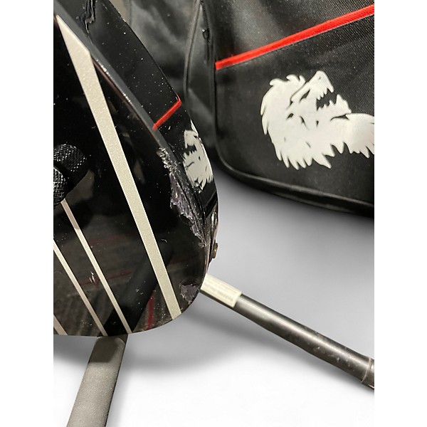 Used Schecter Guitar Research Synyster Gates Signature Custom S Black with Silver Pinstripes Solid Body Electric Guitar