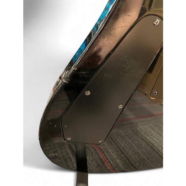 Used Schecter Guitar Research Synyster Gates Signature Custom S Black with Silver Pinstripes Solid Body Electric Guitar