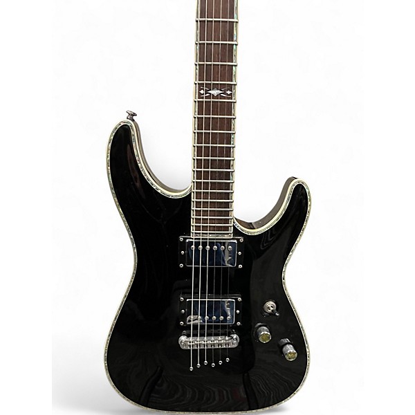 Used Schecter Guitar Research C1 Elite Black Solid Body Electric Guitar