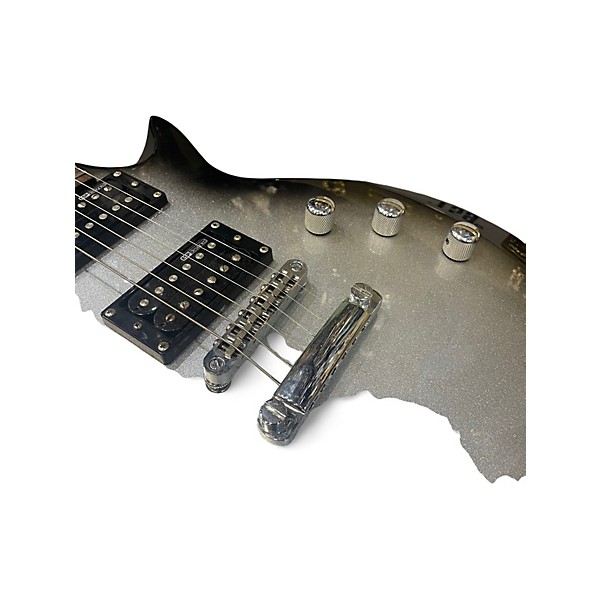 Used ESP LTD EC50 Black and Silver Burst Solid Body Electric Guitar