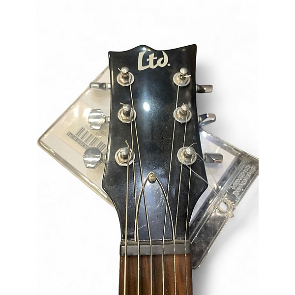 Used ESP LTD EC50 Black and Silver Burst Solid Body Electric Guitar