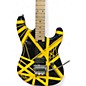Used EVH Striped Series Black and Yellow Solid Body Electric Guitar thumbnail