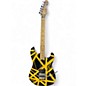 Used EVH Striped Series Black and Yellow Solid Body Electric Guitar