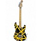 Used EVH Striped Series Black and Yellow Solid Body Electric Guitar
