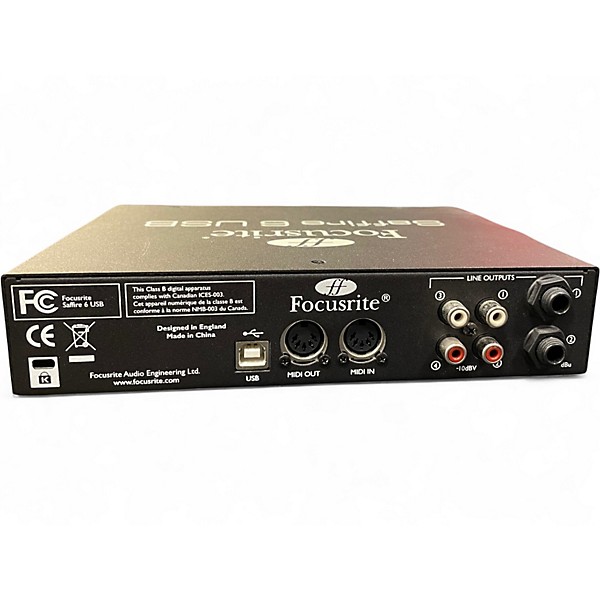 Used Focusrite saffire 6 Audio Interface