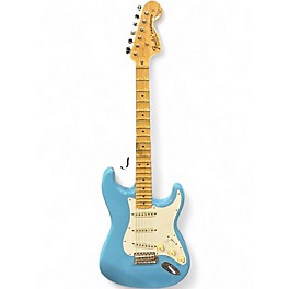 Used Fender YNGWIE MALMSTEEN STRATOCASTER Daphne Blue Solid Body Electric Guitar