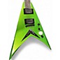Used Kramer dave mustaine v green Solid Body Electric Guitar