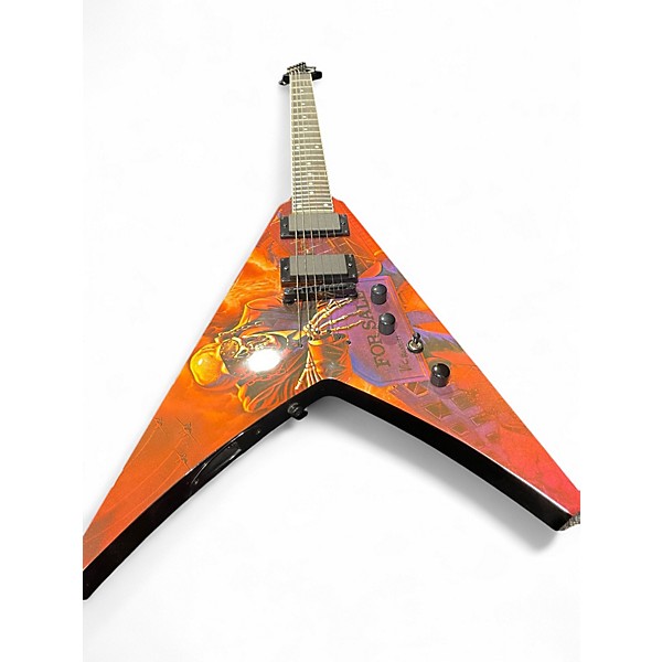 Used Dean dave mustaine v "for sale" Custom Graphic Solid Body Electric Guitar