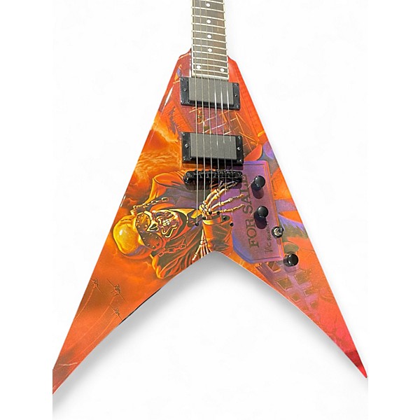 Used Dean dave mustaine v "for sale" Custom Graphic Solid Body Electric Guitar