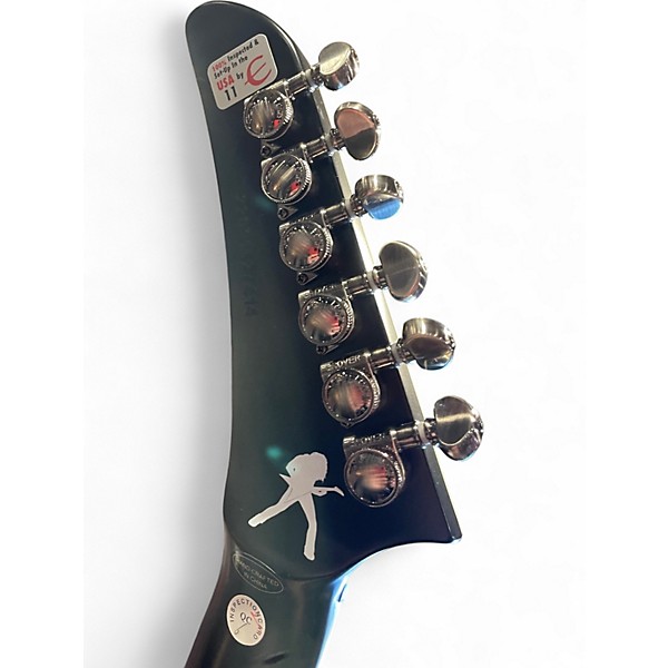 Used Epiphone dave mustaine v red and black Solid Body Electric Guitar