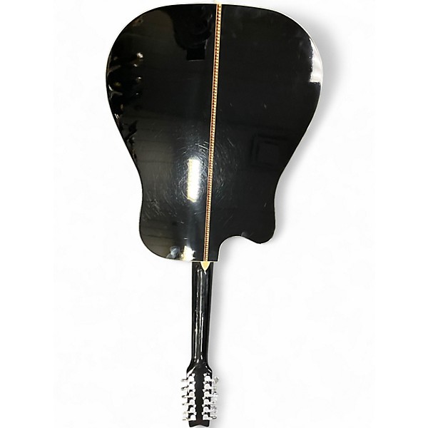 Used Washburn D10SCE/12 BK Black 12 String Acoustic Guitar