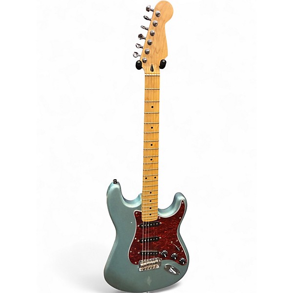 Used Miscellaneous PARTSCASTER Ice Blue Metallic Solid Body Electric Guitar