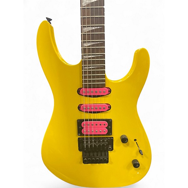 Used Jackson X Series Dinky DK3XR HSS Caution Yellow Solid Body Electric Guitar