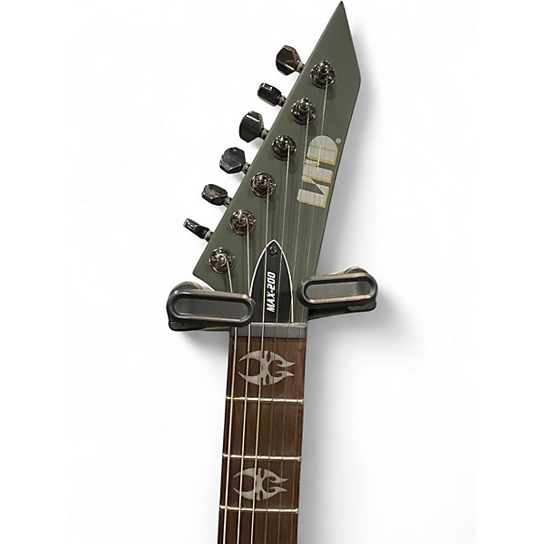 Used ESP LTD MAX-200 MILITARY GREEN Solid Body Electric Guitar