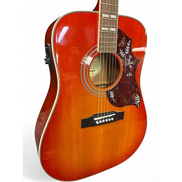 Used Epiphone Hummingbird Pro SUNBURST Acoustic Electric Guitar