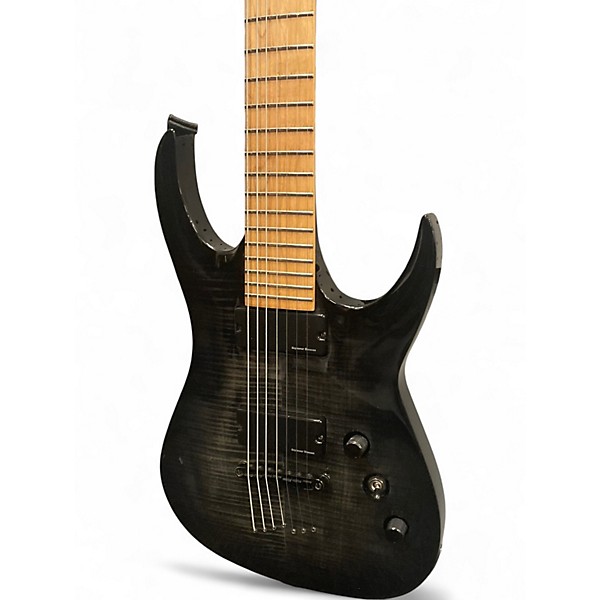 Used Agile SEPTOR PRO 727 Trans Charcoal Solid Body Electric Guitar