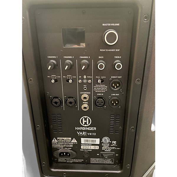 Used Harbinger VARI V4112 12" 2,500W Powered Speaker With Tunable DSP and i Powered Speaker