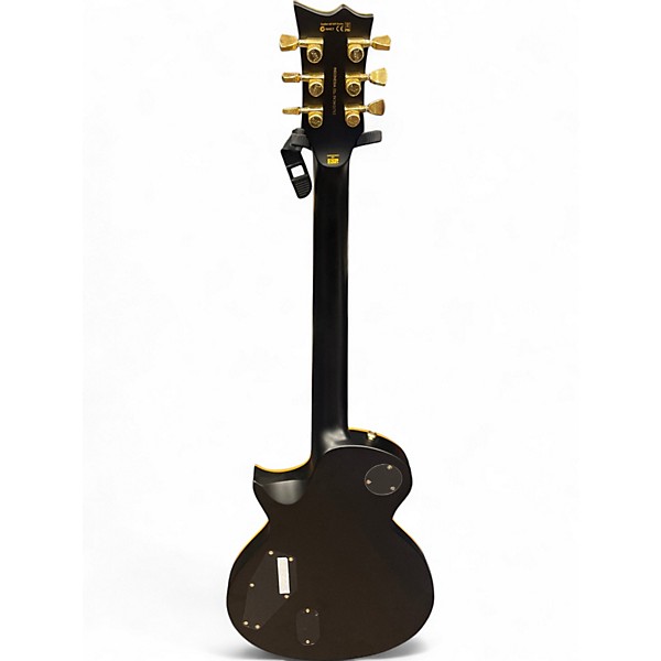 Used ESP LTD EC1000 Black and Gold Solid Body Electric Guitar