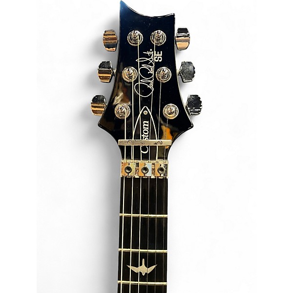 Used PRS SE Custom 24 FR Floyd Rose Grey Burst Solid Body Electric Guitar