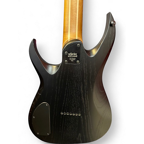 Used Schecter Guitar Research KM7 MKIII poplar burl burst Solid Body Electric Guitar