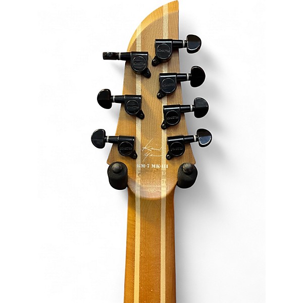 Used Schecter Guitar Research KM7 MKIII poplar burl burst Solid Body Electric Guitar