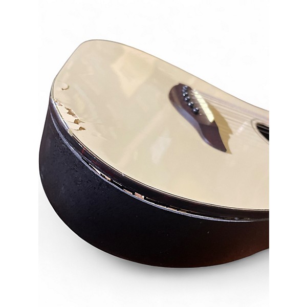 Used Fender Stratacoustic Vintage White Acoustic Electric Guitar