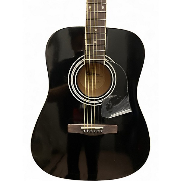 Used Silvertone PRO SERIES Black Acoustic Guitar