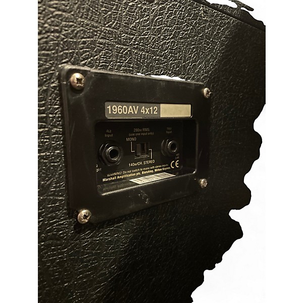 Used Marshall 1960AV 4x12 280W Stereo Slant Guitar Cabinet