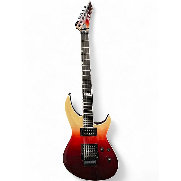 Used ESP EII HORIZON III FR BLACK CHERRU FADE Solid Body Electric Guitar