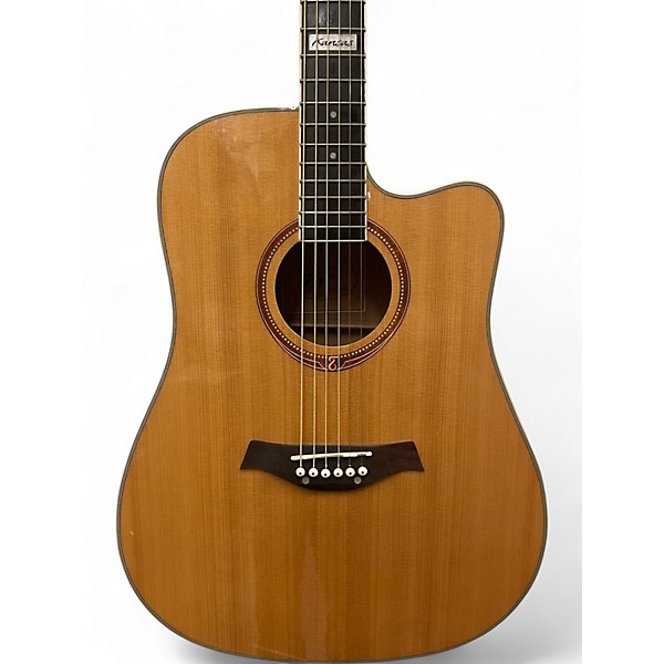 Used Tagima Kansas Dreadnaught Natural Acoustic Guitar