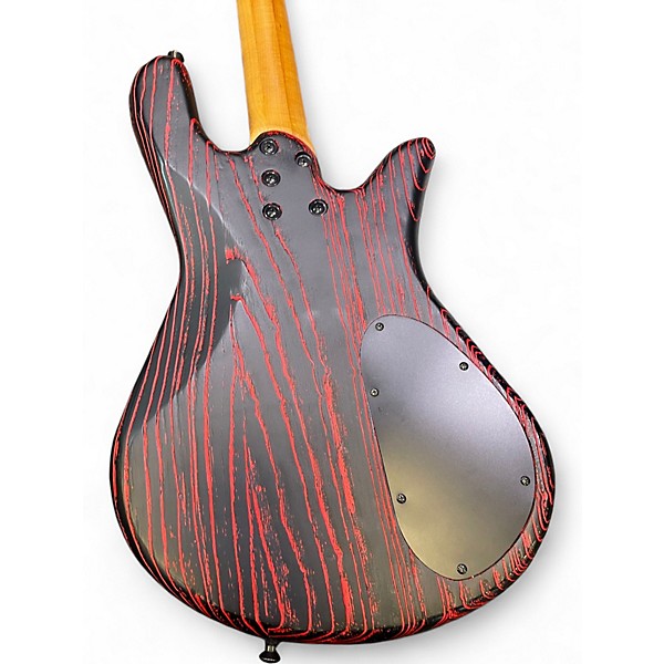 Used Spector NS Pulse 4 Left Handed Cinder Red Electric Bass Guitar