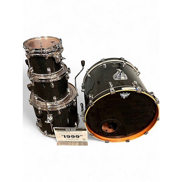 Used TAMA 4 Piece Starclassic Birch Bubinga Black Sparkle Drum Kit