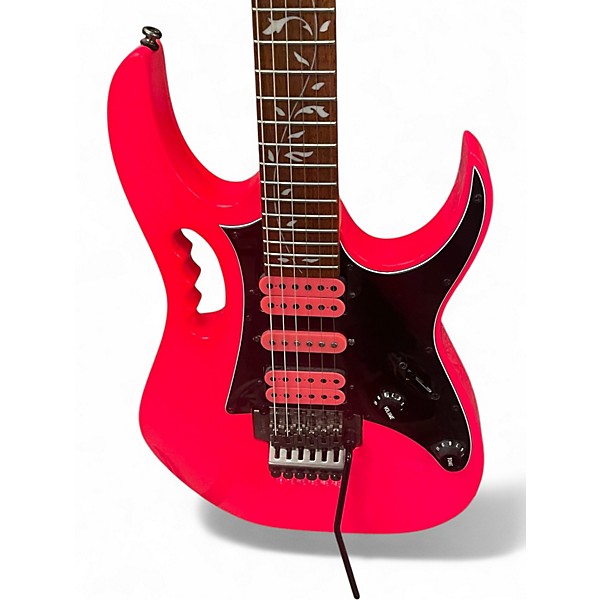 Used Ibanez JEMJR Atomic Pink Solid Body Electric Guitar
