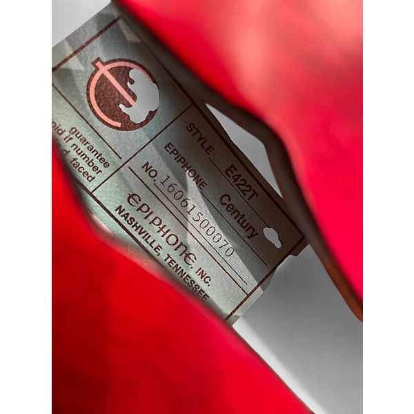 Used Epiphone e422t Cherry Hollow Body Electric Guitar