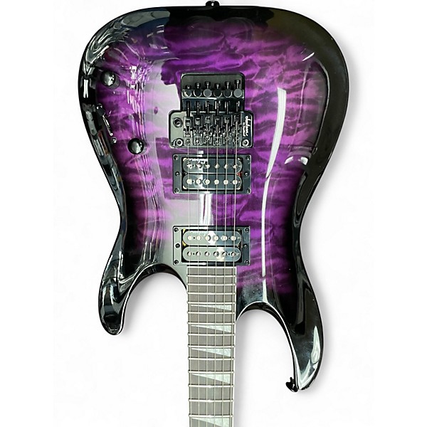 Used Jackson JS32Q DKA ARCH TOP TRANSPARENT PURPLE BURST Solid Body Electric Guitar