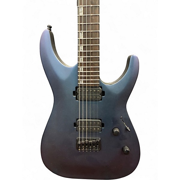 Used ESP LTD H1001FM Deluxe Trans Purple Solid Body Electric Guitar