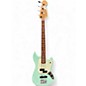 Used Fender Mustang Bass Surf Green Electric Bass Guitar