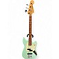 Used Fender Mustang Bass Surf Green Electric Bass Guitar
