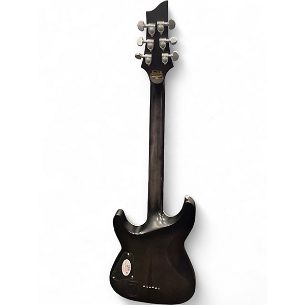 Used Schecter Guitar Research C-1 PLATINUM Trans Black Solid Body Electric Guitar