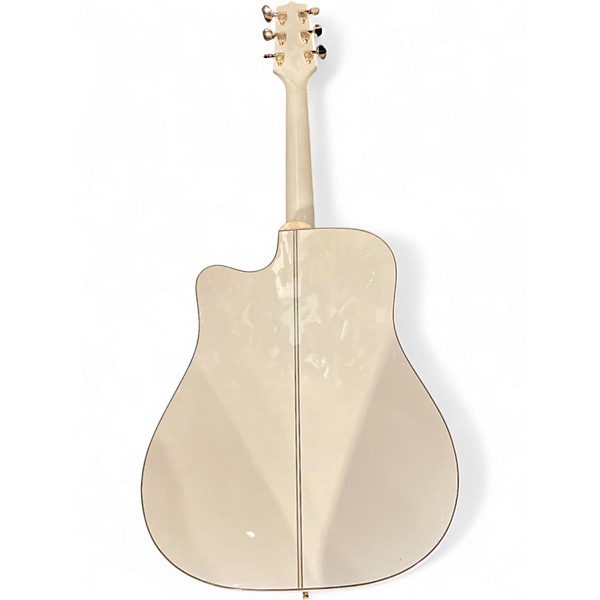Used Takamine gd37 ce pearl white Acoustic Guitar