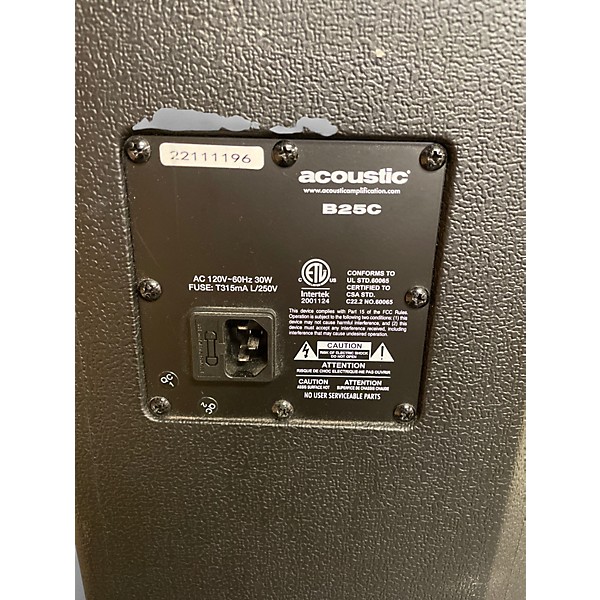 Used Acoustic B25C Bass Combo Amp