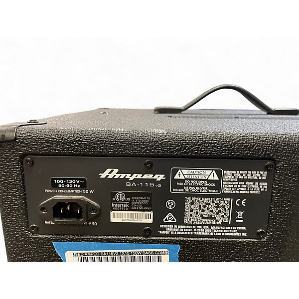 Used Ampeg BA115V2 1x15 150W Bass Combo Amp