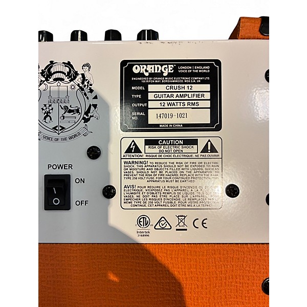 Used Orange Amplifiers Crush 12 Guitar Combo Amp