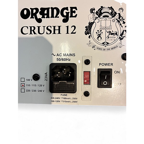 Used Orange Amplifiers Crush 12 Guitar Combo Amp