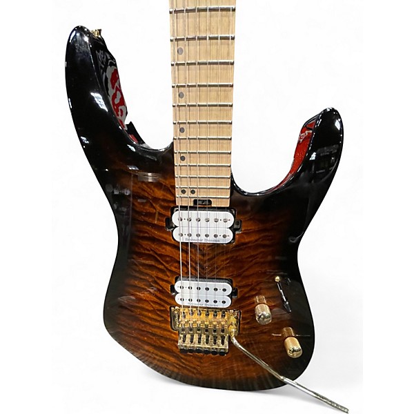 Used Charvel PRO-MOD DK24 HH FR M QM QUILT TOP SHADED Solid Body Electric Guitar