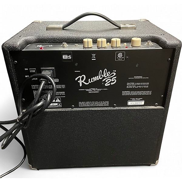 Used Fender Rumble 25 25W 1x10 Bass Combo Amp