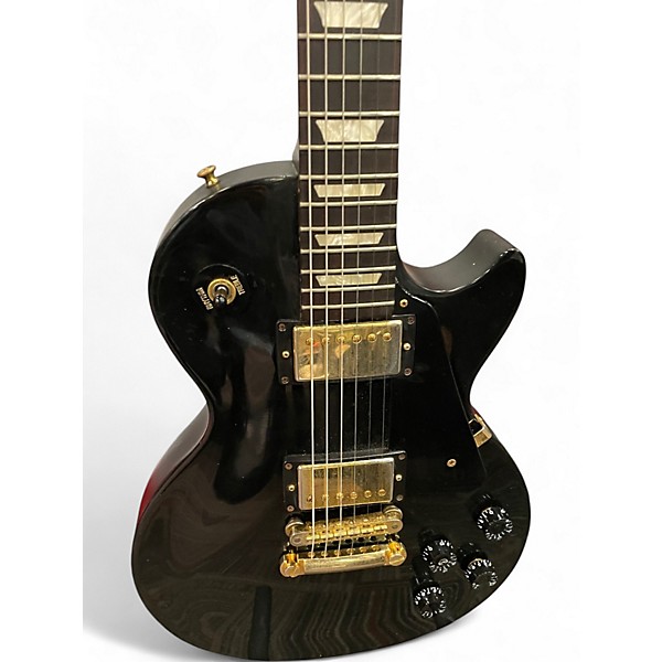Used Gibson Les Paul Studio Black and Gold Solid Body Electric Guitar