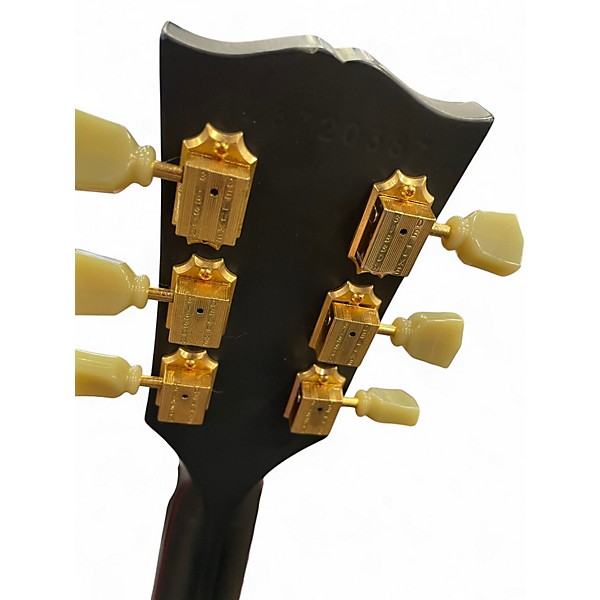 Used Gibson Les Paul Studio Black and Gold Solid Body Electric Guitar