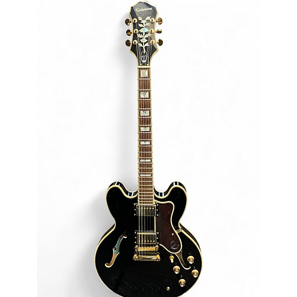 Used Epiphone Sheraton II PRO BLACK Hollow Body Electric Guitar