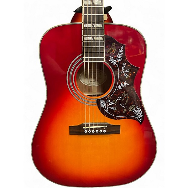 Used Epiphone Hummingbird Cherry Sunburst Acoustic Guitar